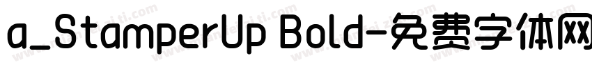 a_StamperUp Bold字体转换